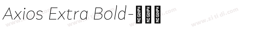 Axios Extra Bold字体转换